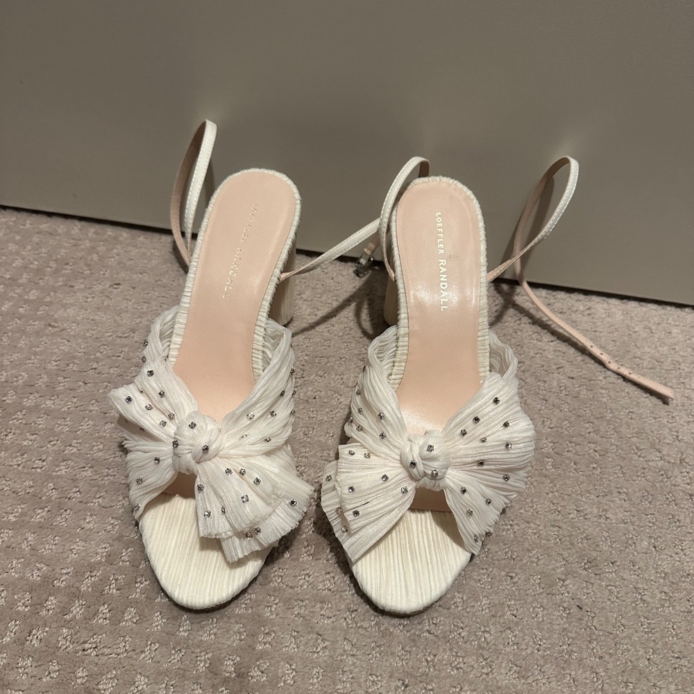 Loeffler Randall Camellia Rhinestone Heels - Size 10.5 NWT - Picture 2 of 7
